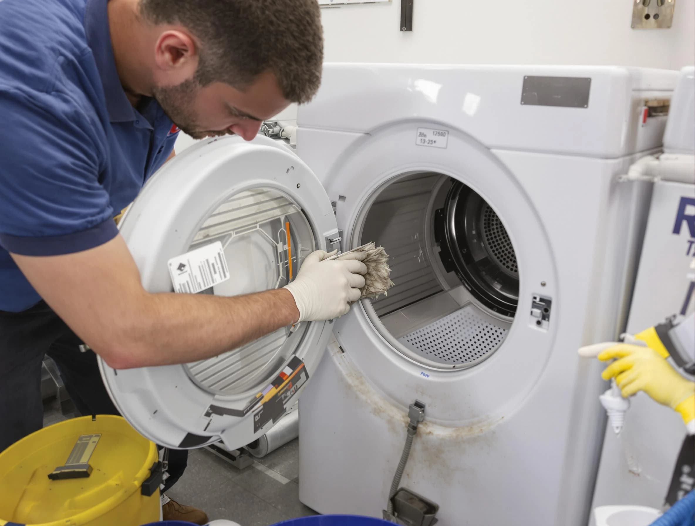 Ken Caryl Dryer Vent Cleaning specialist performing detailed lint trap cleaning service in Ken Caryl