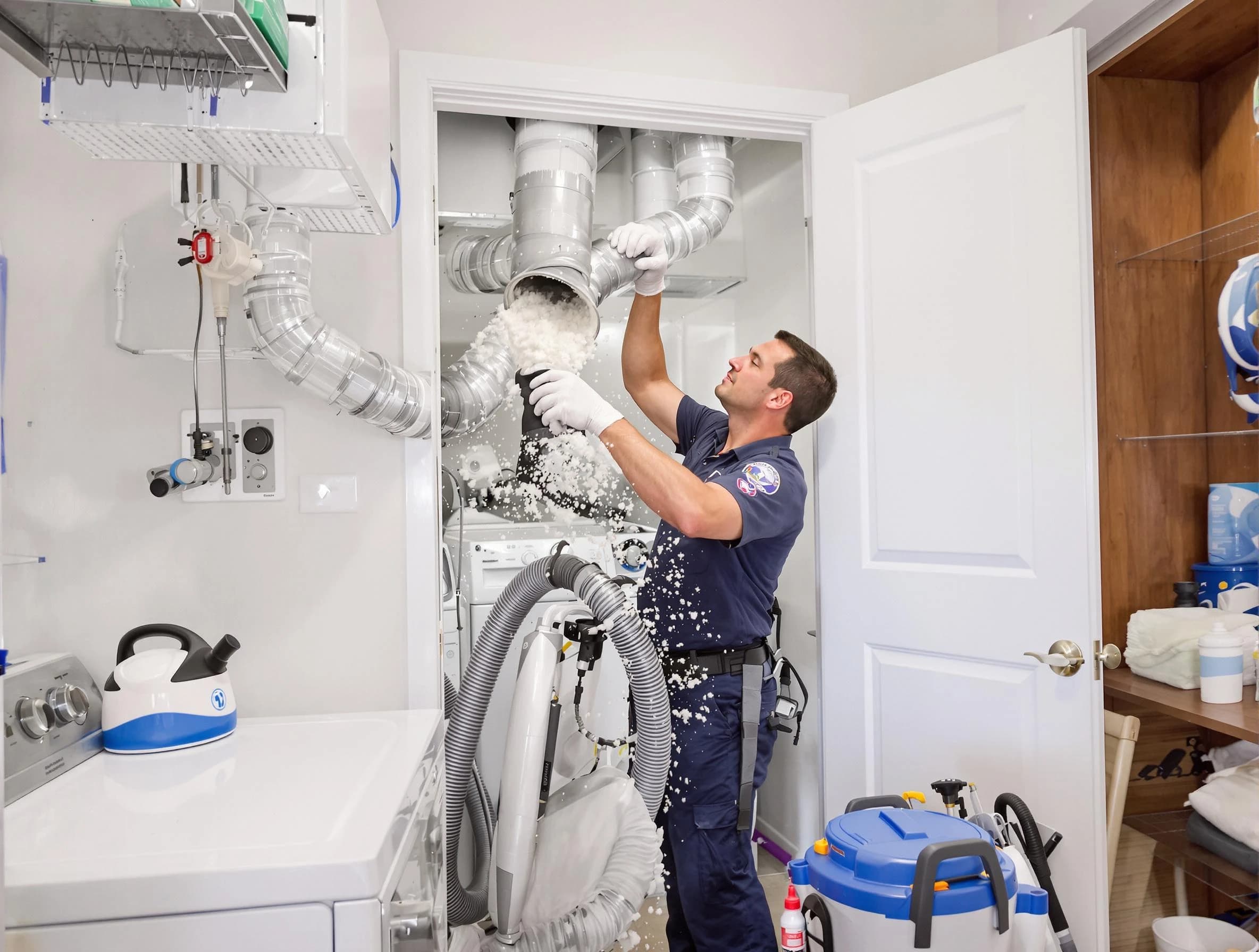 Ken Caryl Dryer Vent Cleaning technician delivering thorough residential dryer vent cleaning service in Ken Caryl