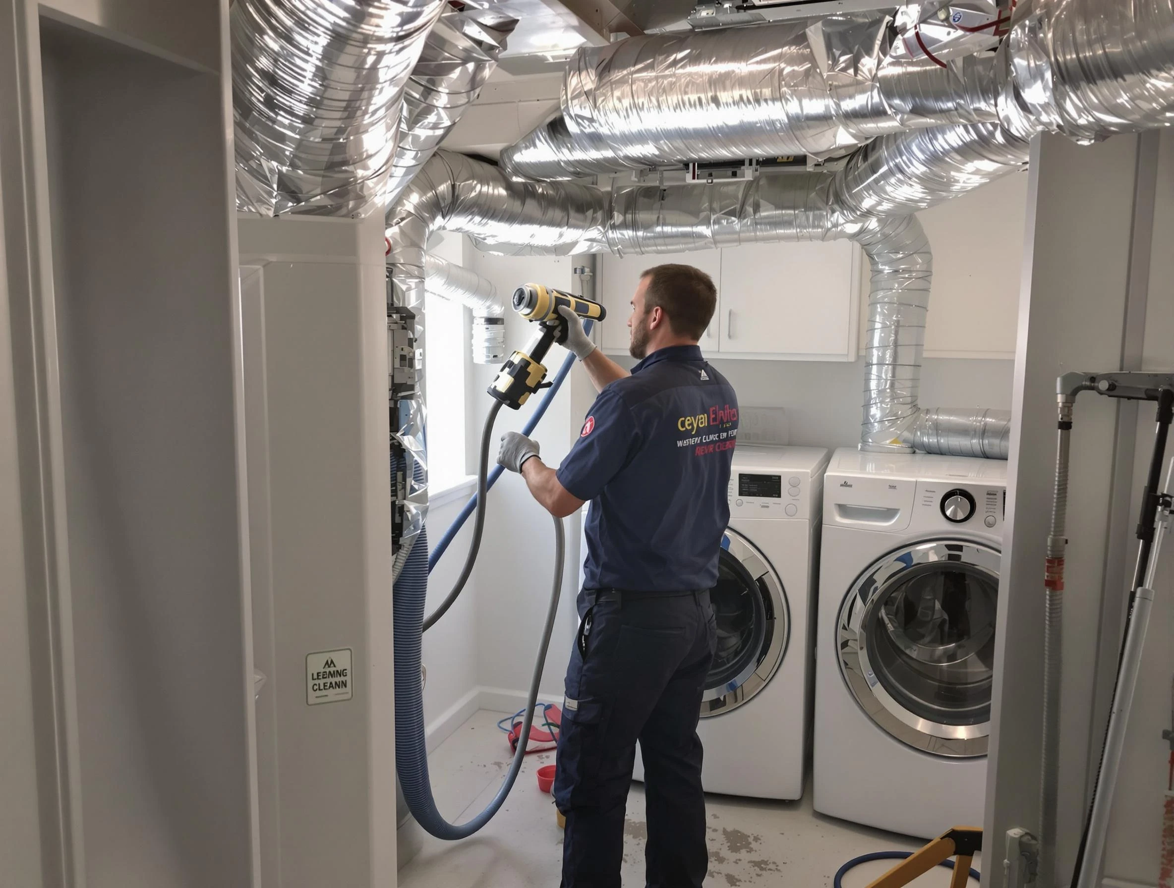 Ken Caryl Dryer Vent Cleaning specialist using advanced equipment for thorough duct cleaning in Ken Caryl